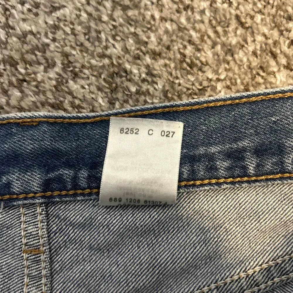 Vintage Y2k Levi's 501XX Button Fly Jeans 38x33 Light Wash Denim Baggy